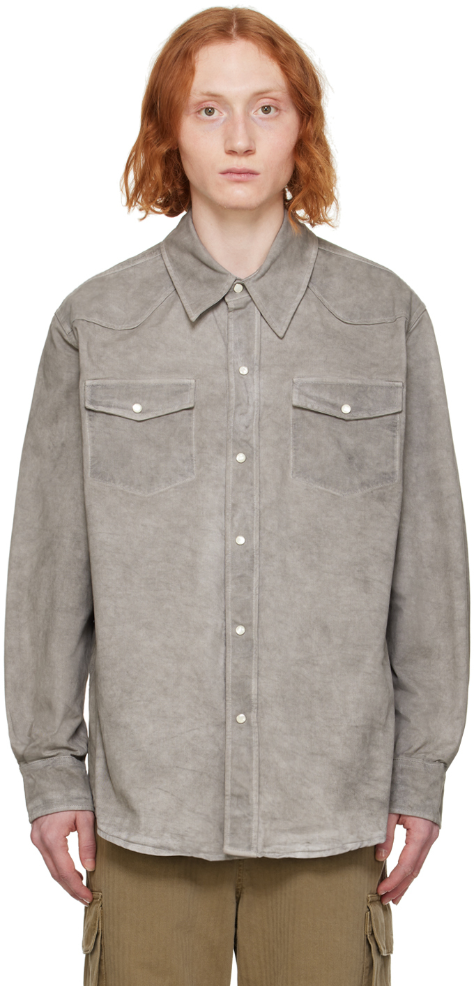 Gray Frontier Denim Shirt
