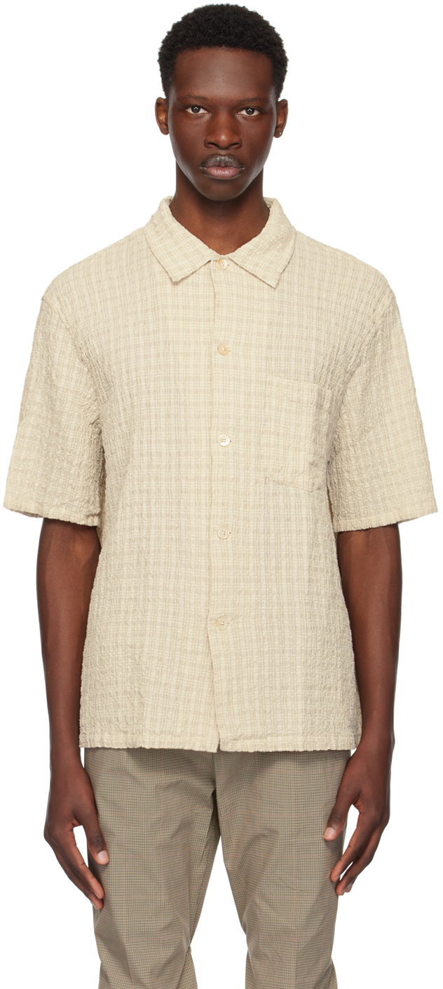 Shop Our Legacy Beige Box Shirt In Light Authentic Seer