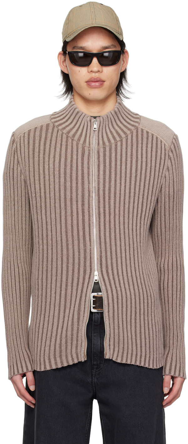 Taupe Classic Cardigan