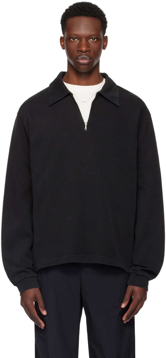 Shop Our Legacy Black Lad Sweatshirt In Worn Black Athletic