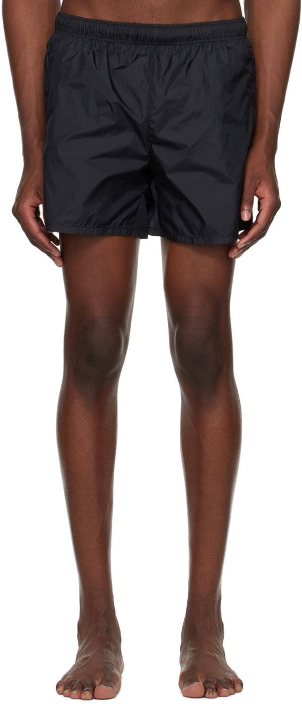 OUR LEGACY: Black Drape Tech Swim Trunks | SSENSE Canada