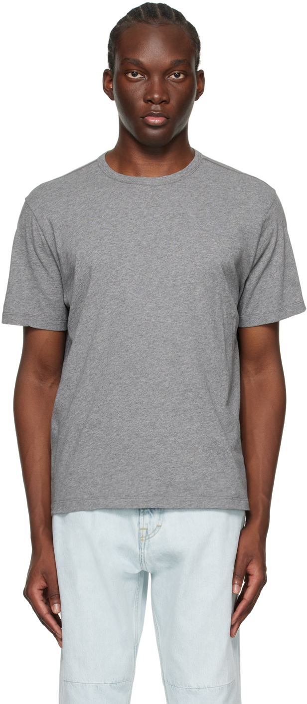 Shop Our Legacy Gray New Box T-shirt In Grey Melange Clean J