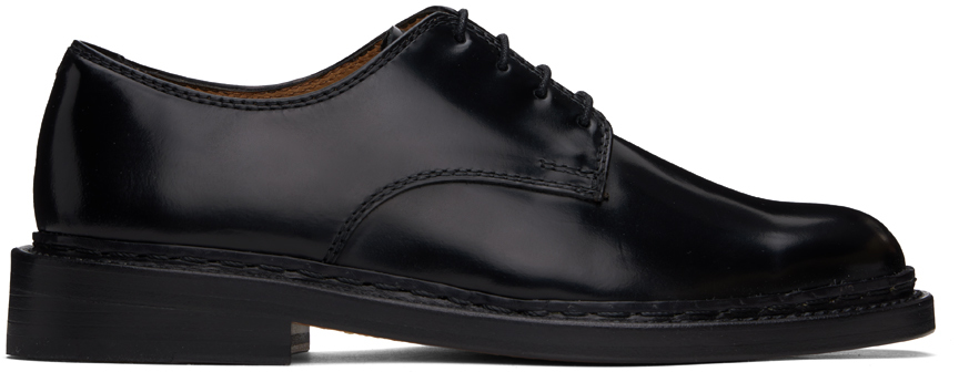 Our Legacy Uniform Parade Leather Derby Shoes In Black Leather | ModeSens