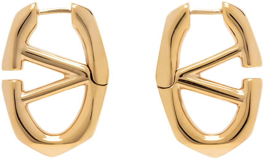 Gold VLogo Boldies Earrings