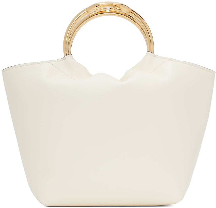Shop Valentino Off-white Carry Secrets Small Bag In 098 Ivory