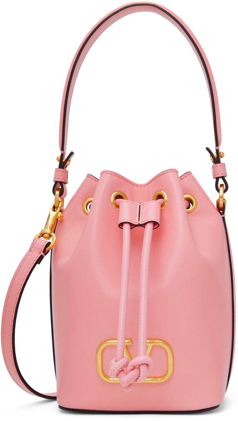 Pink mini 2024 bucket bag