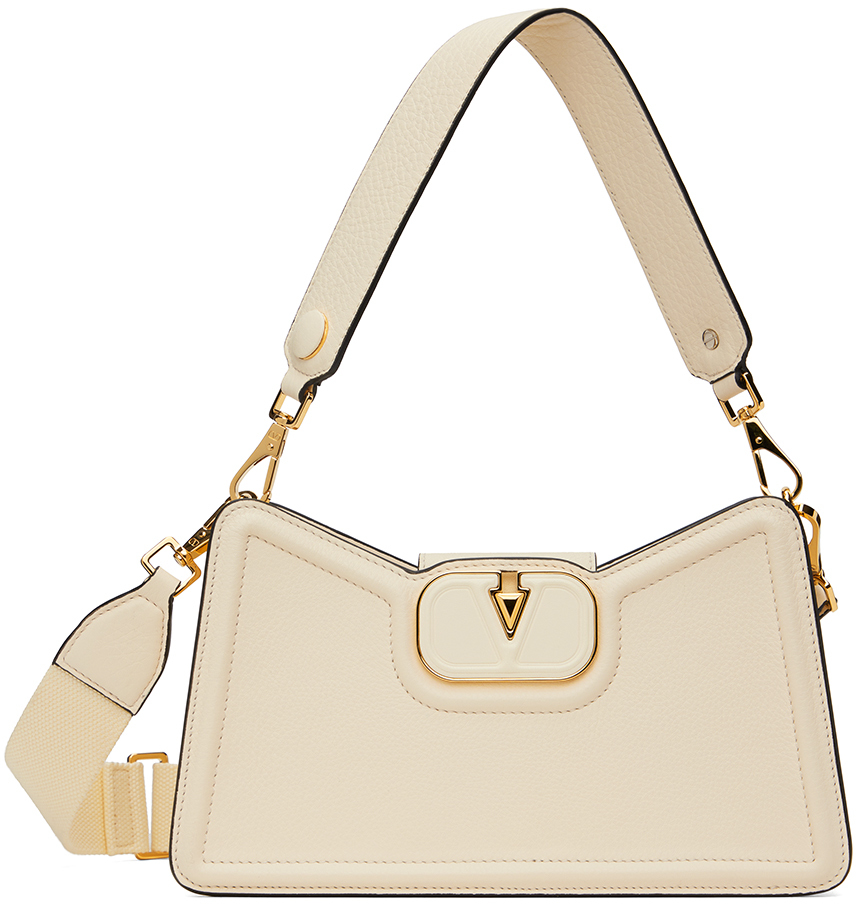 Valentino Garavani: Off-White Vlogo Signature Shoulder Bag | SSENSE