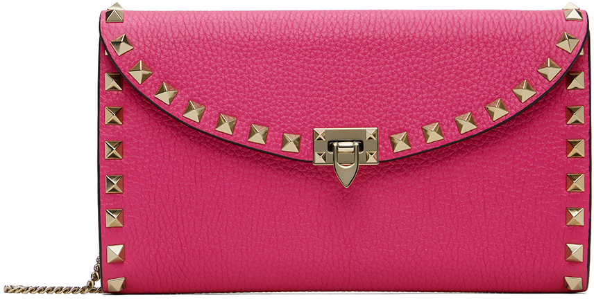 Shop Valentino Pink Rockstud Bag In Uwt Pink Pp