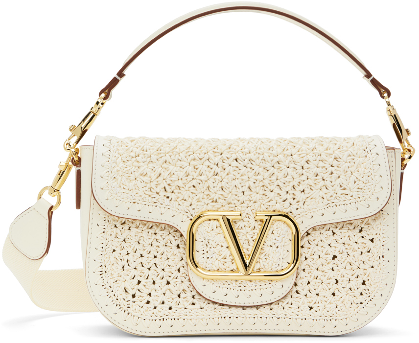 Shop Valentino Off-white Alltime Bag In 098 Ivory