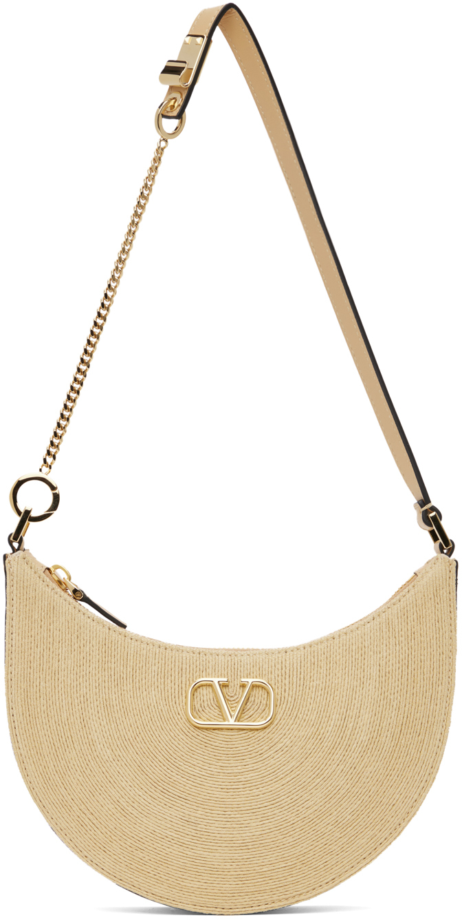 Valentino Garavani Beige VLogo Signature Mini Bag