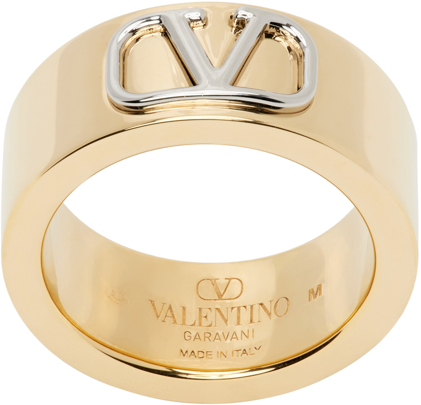 Gold VLogo Ring