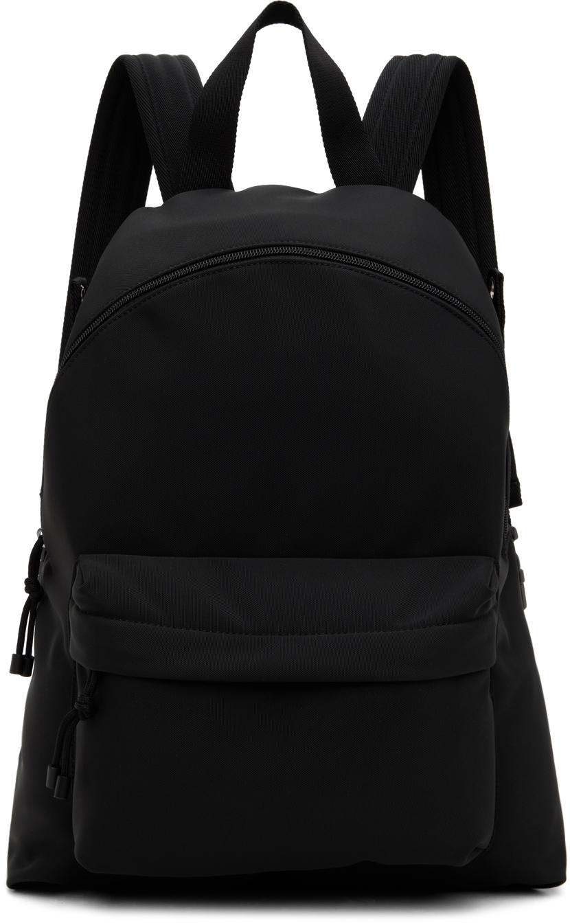 Black 'VLTN' Print Backpack