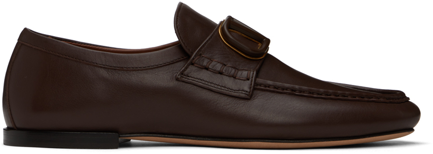 Brown VLogo Signature Loafers