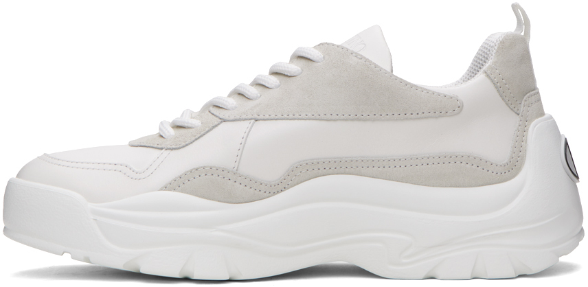 Valentino Two-tone Leather And Suede Gumboy Sneakers In White