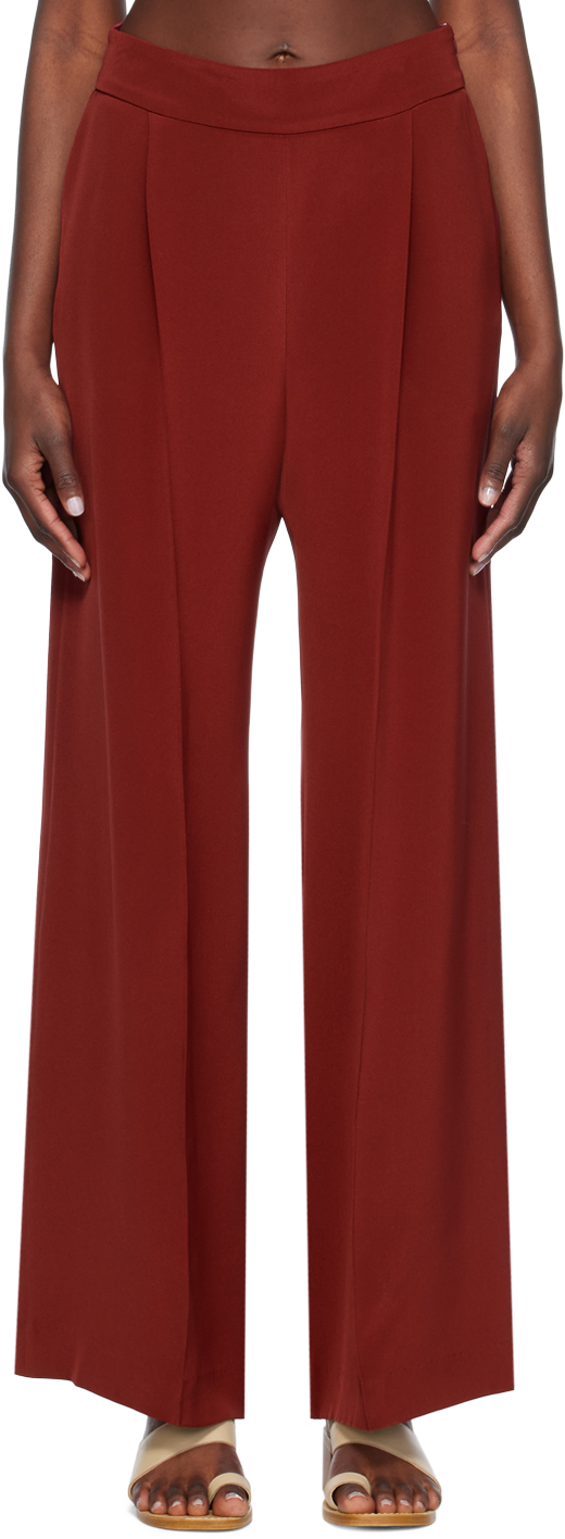 Shop La Collection Red Asami Trousers