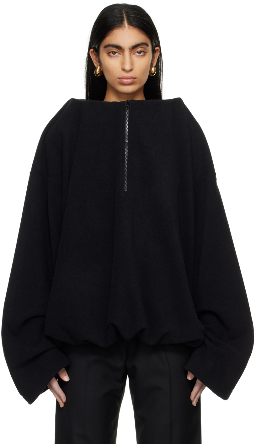 Marie Adam-leenaerdt Black Structured Sweater