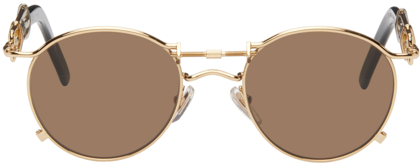 Jean Paul Gaultier Rose Gold 'the 56-0174' Sunglasses In 21-pink
