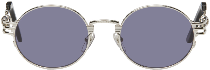 Jean Paul Gaultier Silver 56-6106 Sunglasses In 91-silver