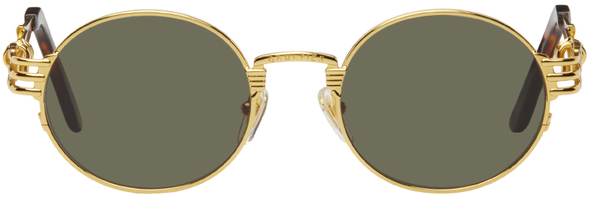 Jean Paul Gaultier Gold 56-6106 Sunglasses In 92-gold