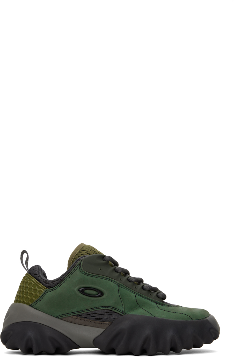 Oakley Factory Team: Green & Gray Chop Saw Sneakers | SSENSE