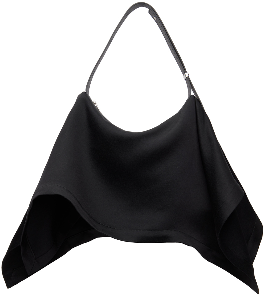 Black Enveloping Square Bag