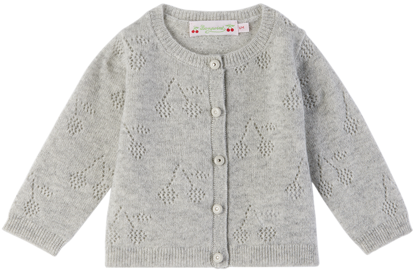 ボンポワン カーディガン 