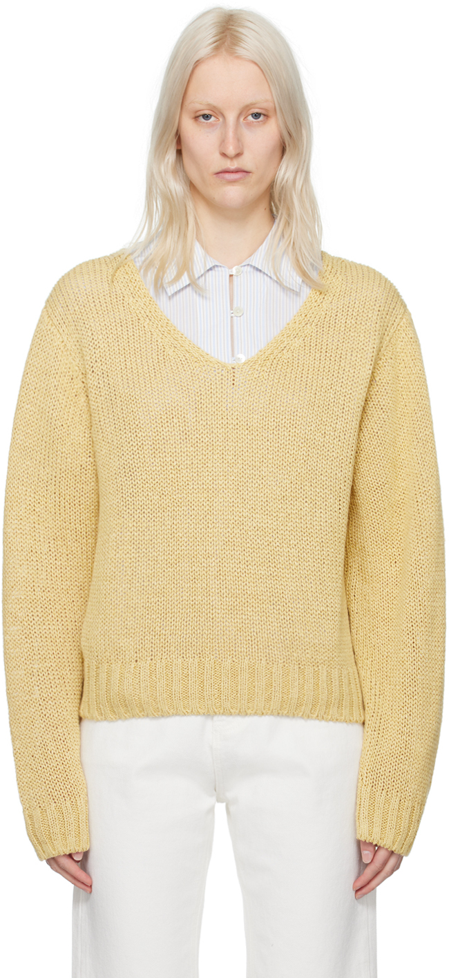 Nothing Written Yellow Sia Sweater In Mustard