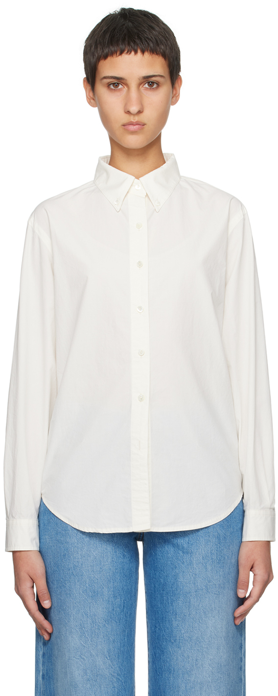 Nothing Written White Museum Standard Shirt In Cream