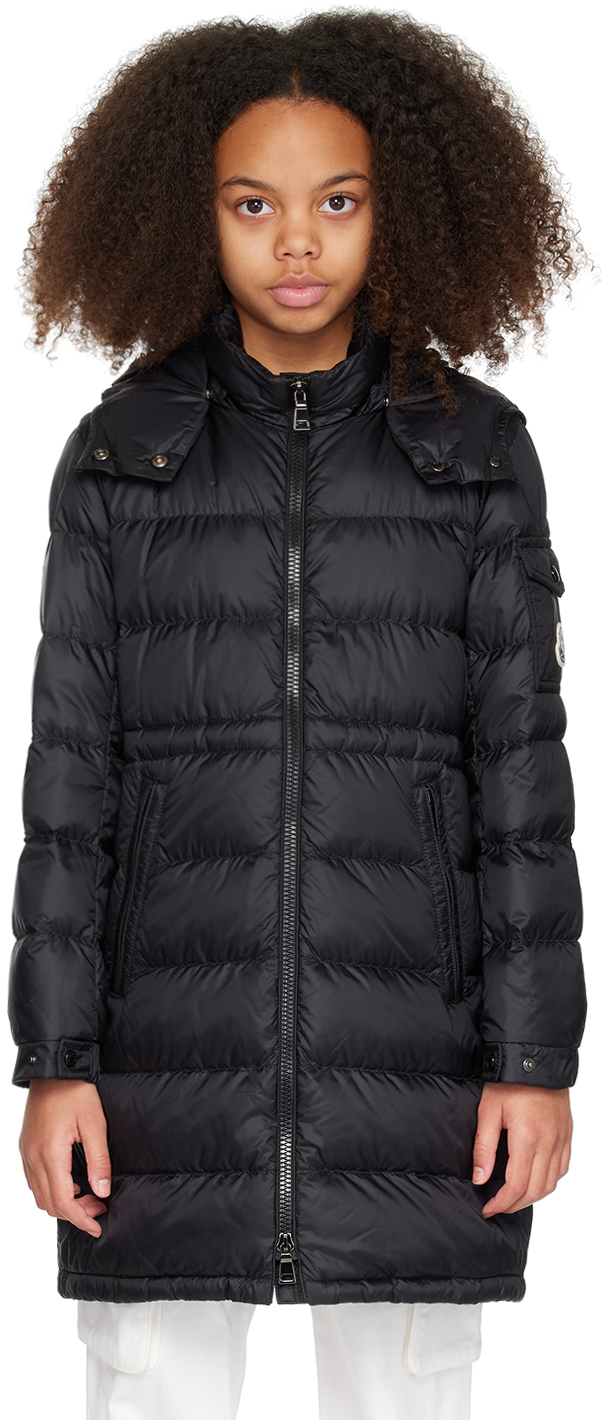 Moncler Enfant Kids Black Meillon Down Coat