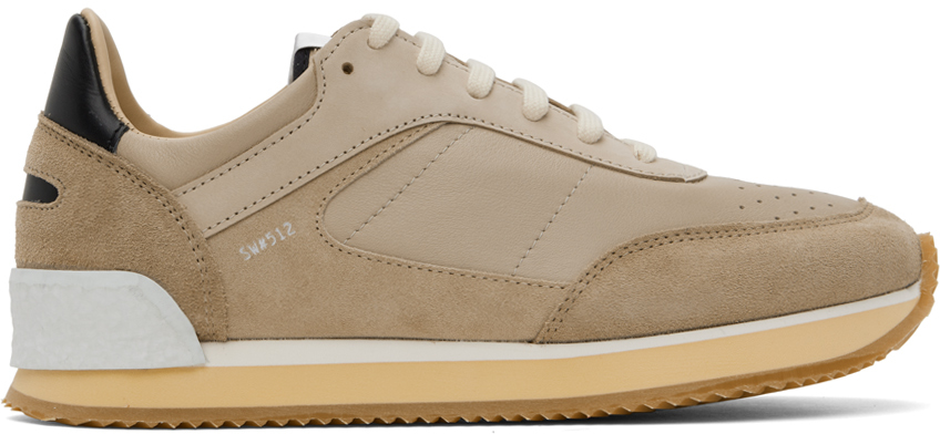 Shop Spalwart Taupe Dash Low Sneakers In Sand