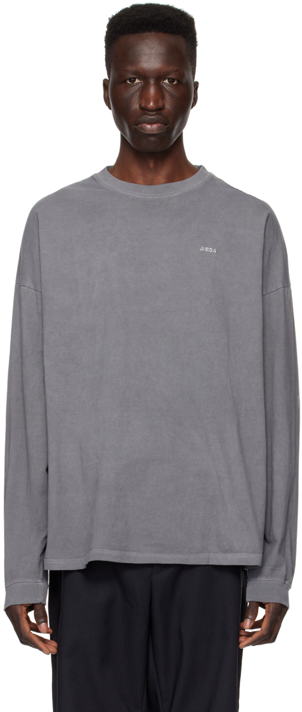 Gray Overdyed Long Sleeve T-Shirt