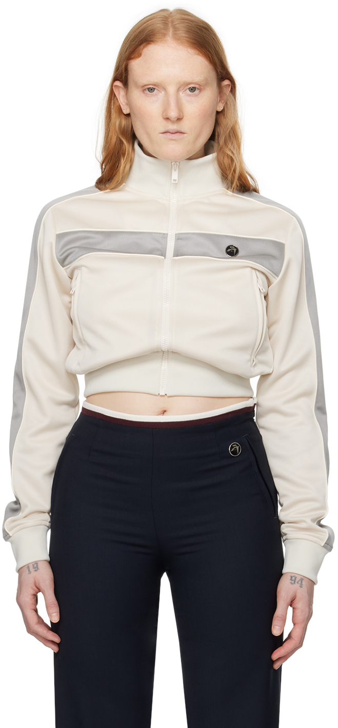 Off-White Cropped Track Jacket