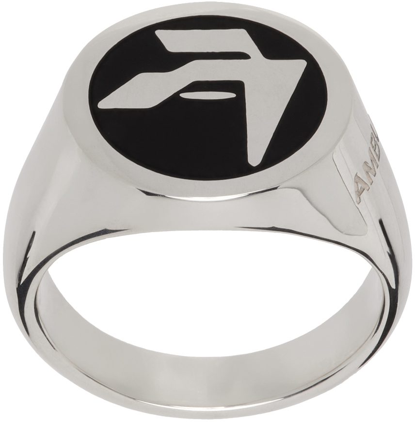 Silver Graphic Ring