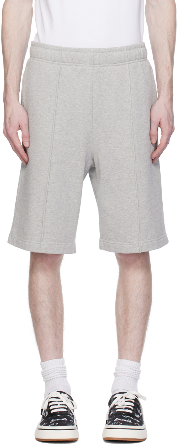 Ambush Gray Pinched Seam Shorts In Light Grey