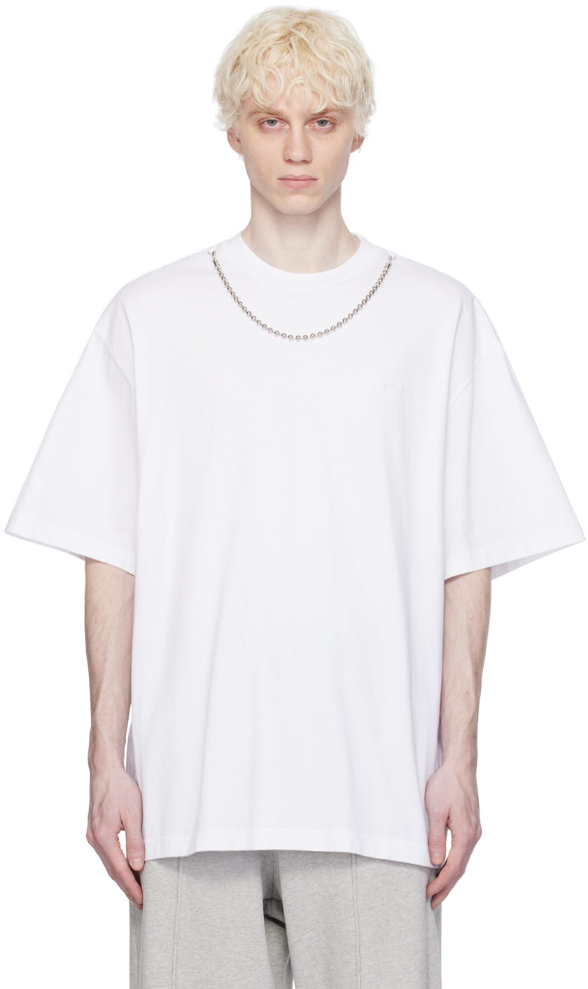 Shop Ambush White Ballchain T-shirt