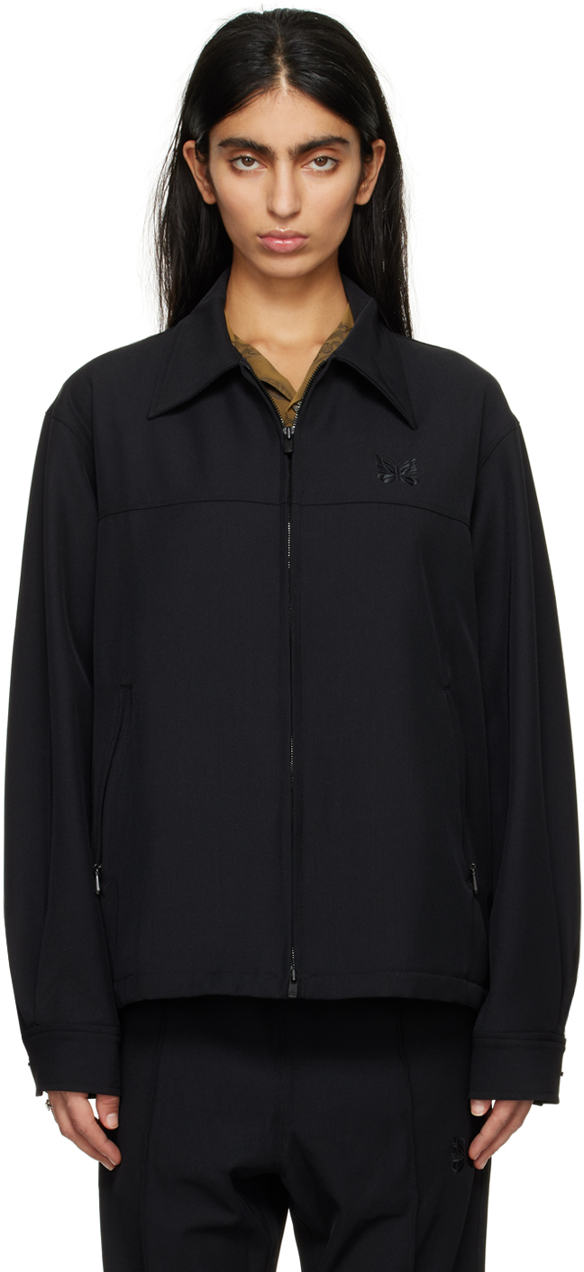 NEEDLES: Black Sport Jacket | SSENSE Canada