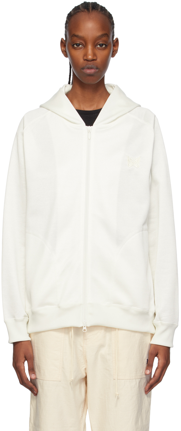 Needles Off-white Sweat Hoodie In A-off White