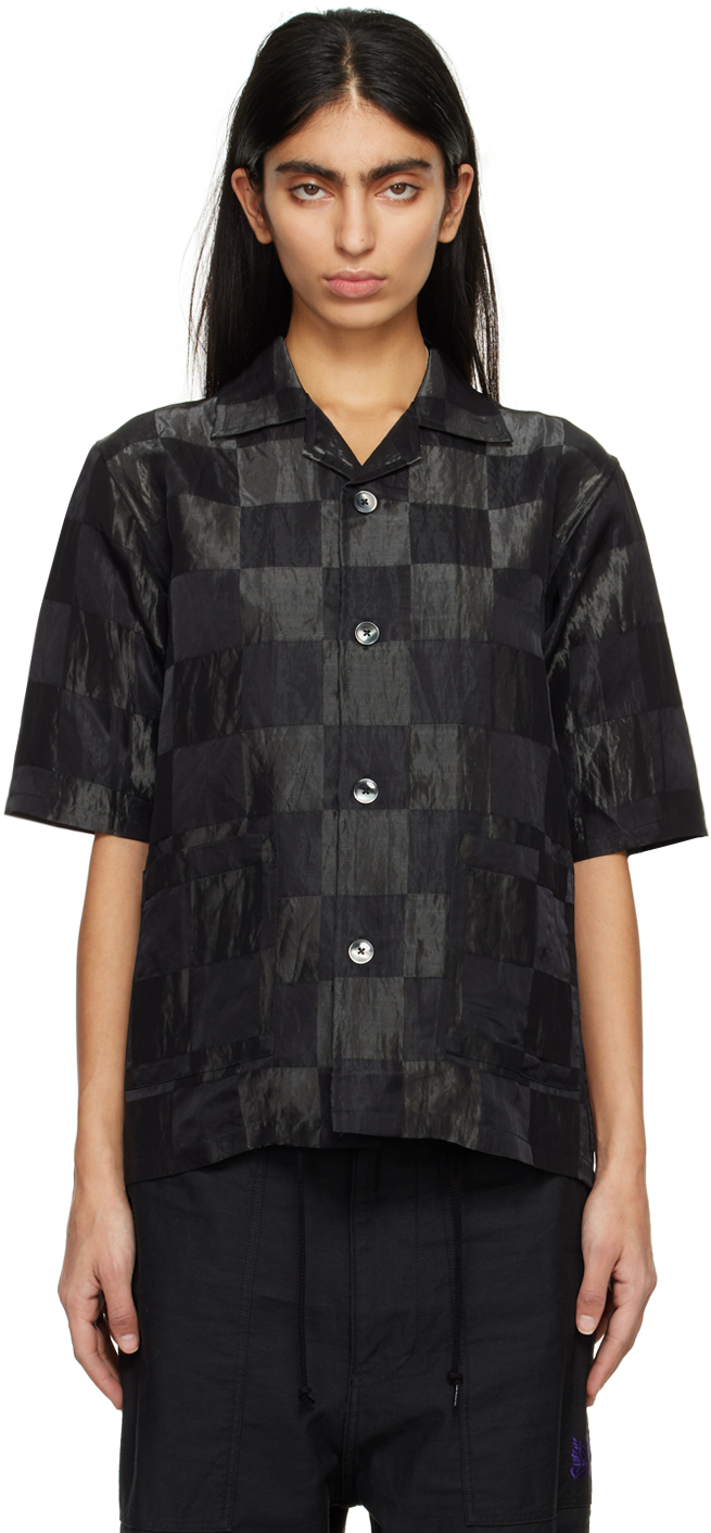 NEEDLES: Black Cabana Shirt | SSENSE