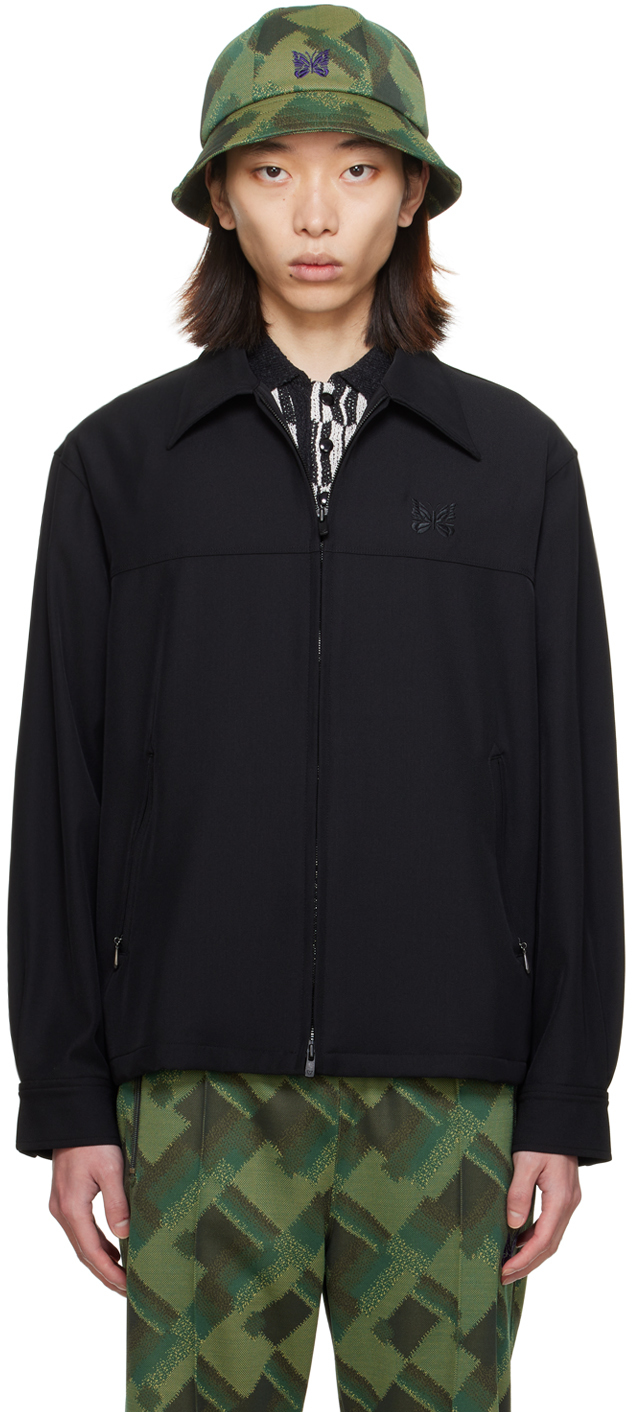 NEEDLES: Black Sport Jacket | SSENSE Canada