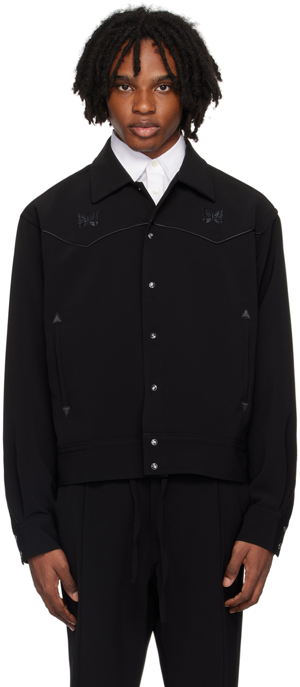 Black Piping Cowboy Jacket by NEEDLES on Sale