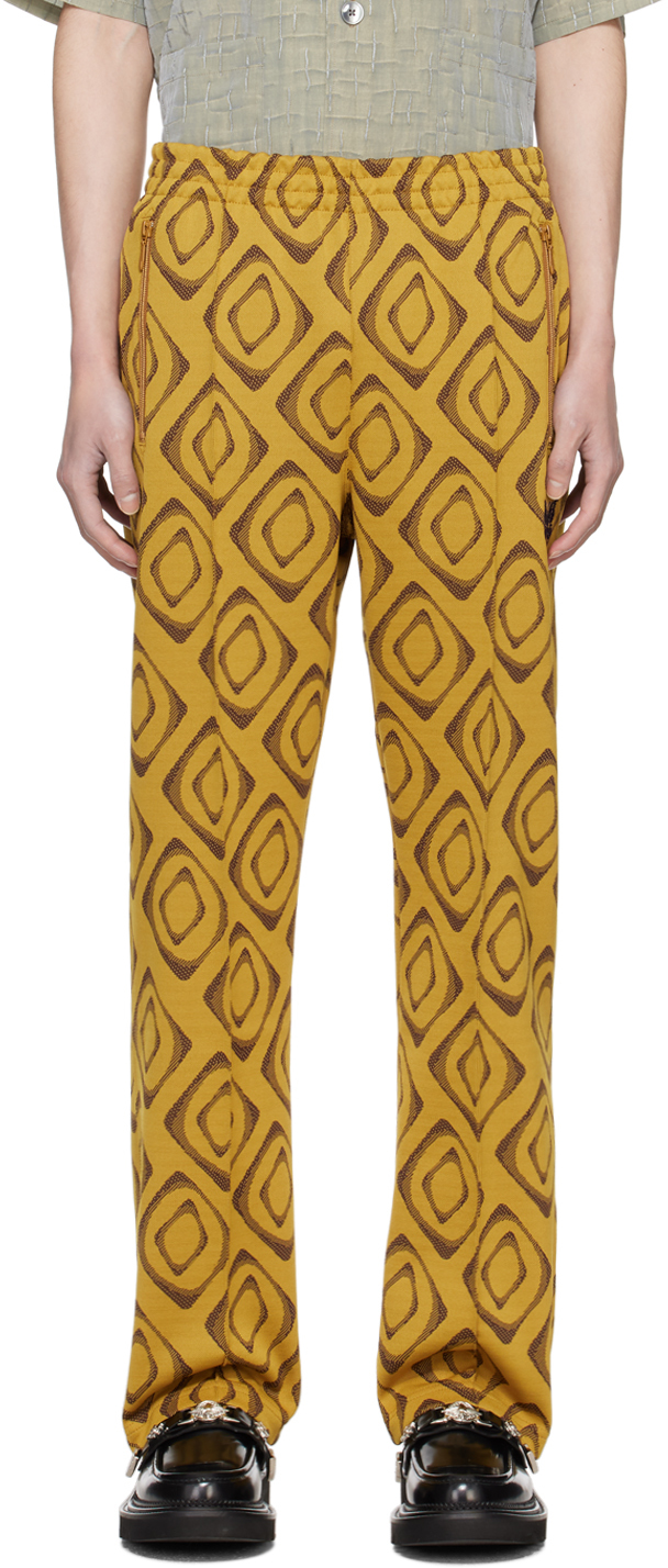 NEEDLES Track Pants Straight Yellow Size-M from Japan