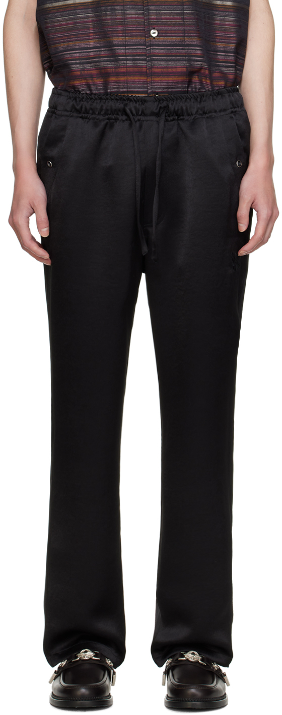 Black String Cowboy Sweatpants