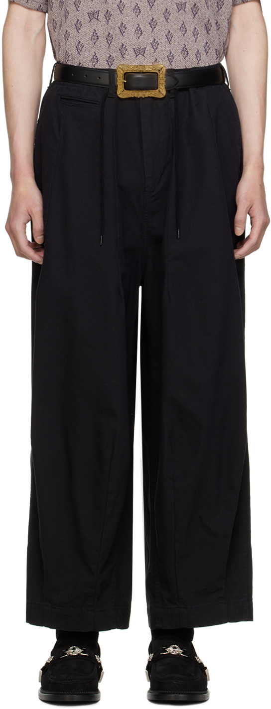 Black H. D. Military Trousers