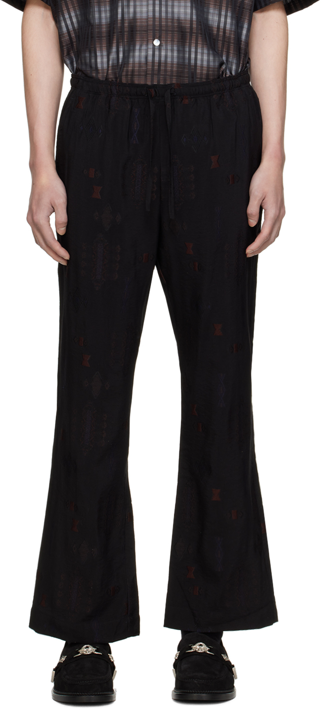 NEEDLES: Black String Easy Trousers | SSENSE