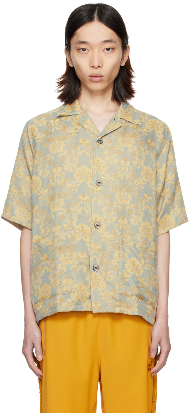 NEEDLES: Gray & Beige Cabana Shirt | SSENSE