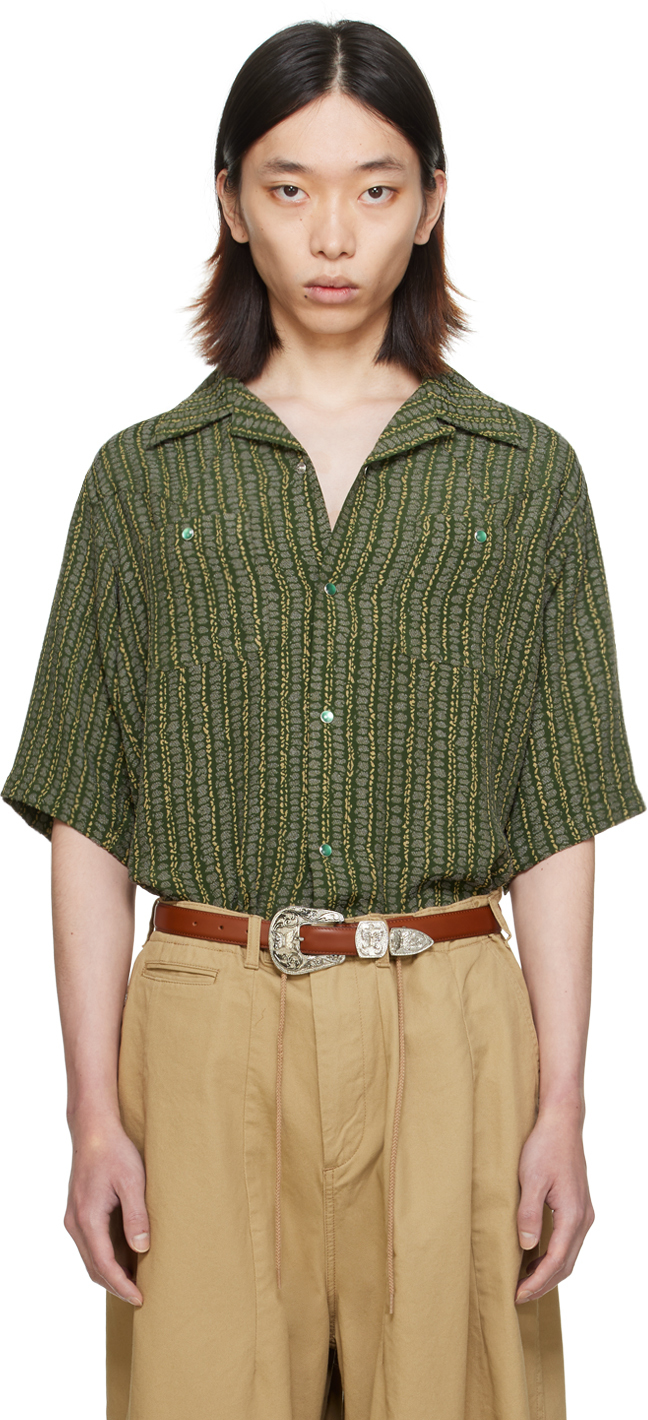 Green Cowboy One-Up Shirt