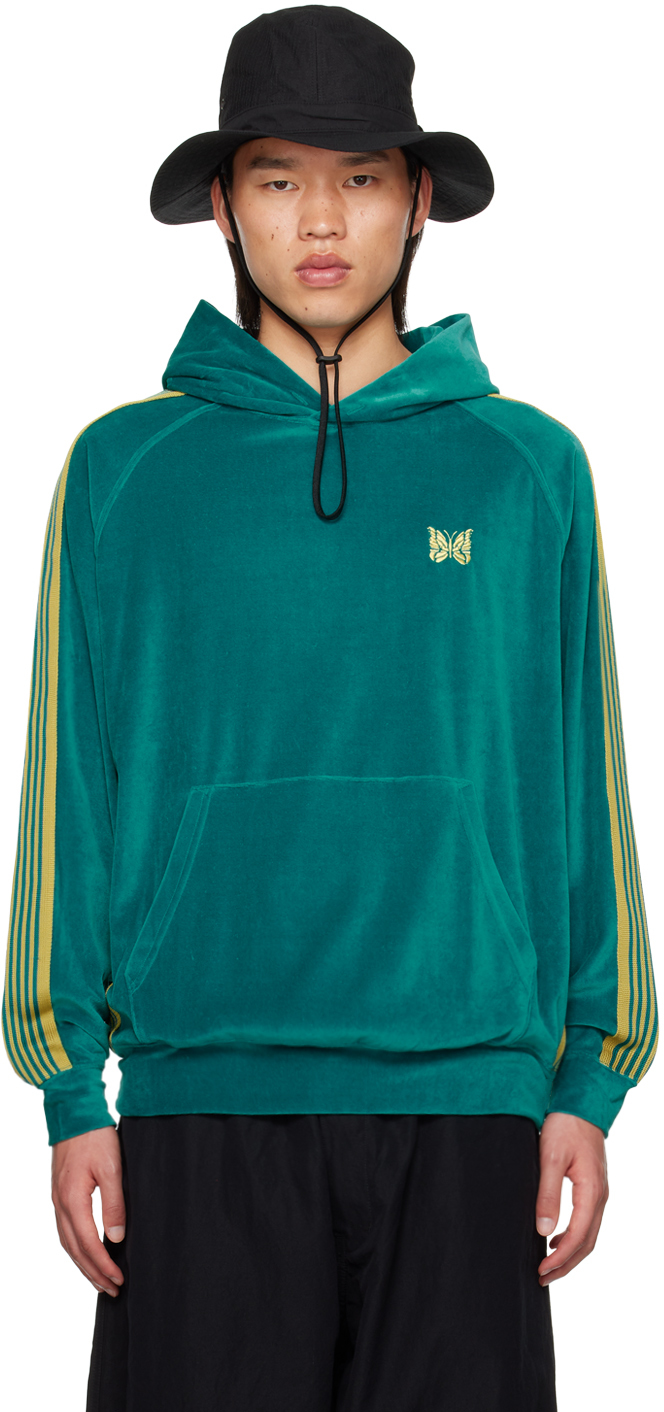 Blue Track Hoodie by NEEDLES on Sale