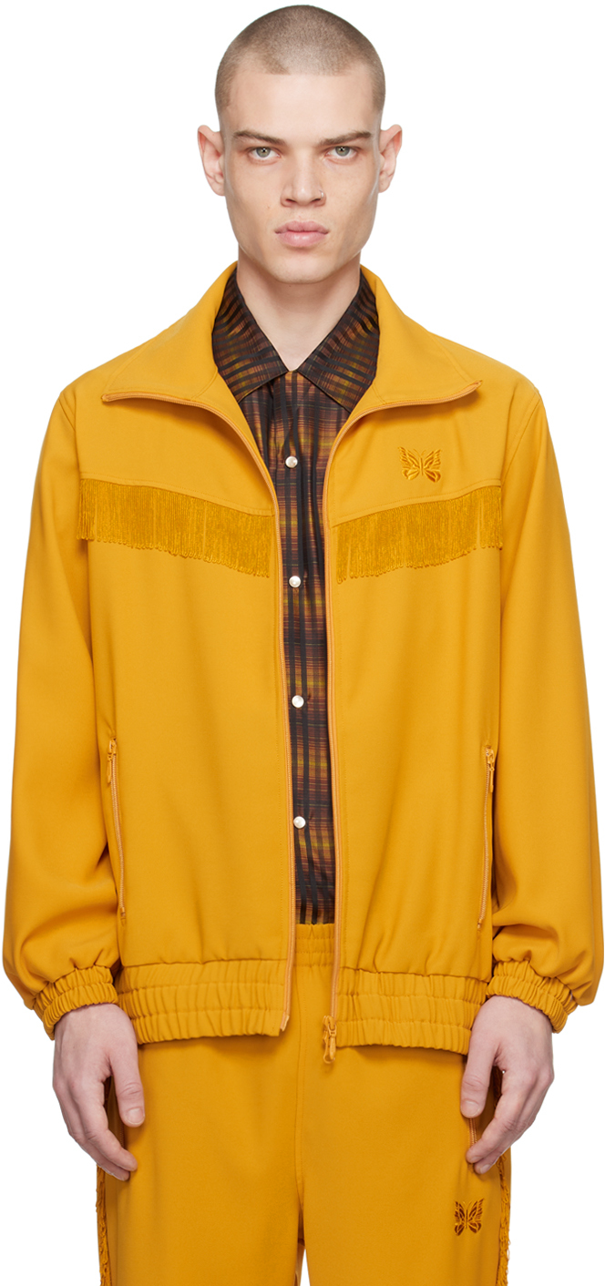 Needles Yellow Fringe Track Jacket In A-yellow