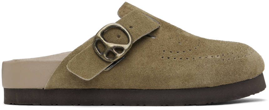 Needles Clog Sandal Suede LTHR US10 23FW NEEDLES Clog Sandal