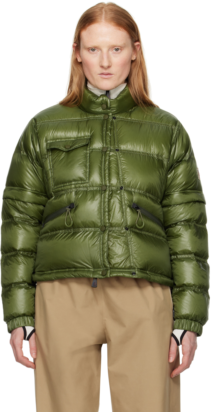 Shop Moncler Green Mauduit Down Jacket In 817 Light Green